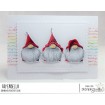 GNOMES HAVE FEELINGS TOO RUBBER STAMP SET (includes 1 sentiment stamp)
