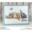 SQUISHY CATS rubber stamp