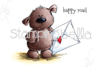 HARRY THE STUFFIE GETS HAPPY MAIL (includes 2 rubber stamps)