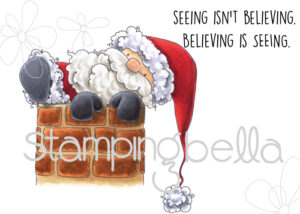 Santa is STUCK (includes 2 rubber stamps)