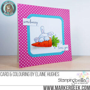 SOMEBUNNY LOVES YOU BUNNY WOBBLE SET (includes 2 rubber stamps)