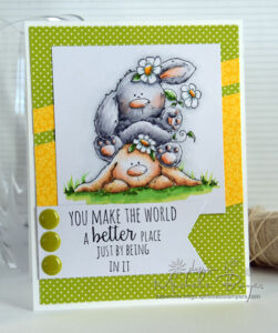 BUNNY PILE STUFFIES RUBBER STAMP SET (includes 2 stamps)