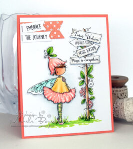 TINY TOWNIE FAIRY garden FAIRY cling mounted RUBBER STAMPS