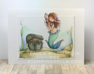 UNDER THE SEA BACKDROP (CLING MOUNTED rubber stamp)