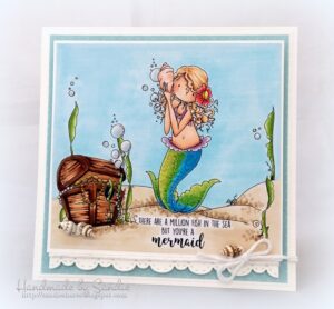 UNDER THE SEA BACKDROP (CLING MOUNTED rubber stamp)