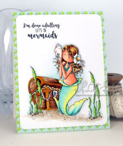 TINY TOWNIE MERMAID SET (includes 4 rubber stamps)