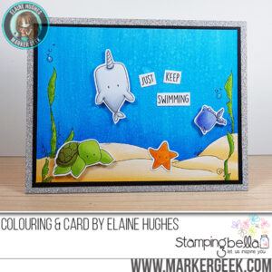 UNDER THE SEA CREATURES SET (includes 10 rubber stamps)