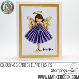 Tiny Townie ANNIE the ANGEL rubber stamps (includes 3 sentiments)