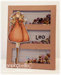 UPTOWN ZODIAC GIRL LEO rubber stamp