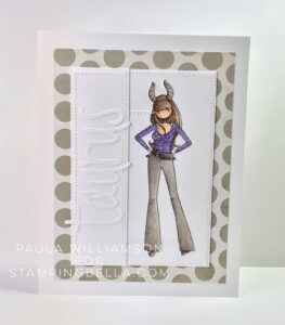 UPTOWN ZODIAC GIRL TAURUS rubber stamp