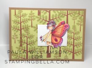 TINY TOWNIE BUTTERFLY GIRL BRIANNA RUBBER STAMP