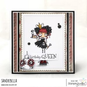 ODDBALL BIRTHDAY QUEEN RUBBER STAMP