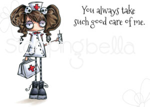 ODDBALL NURSE RUBBER STAMP