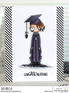 ODDBALL BOY GRADUATE RUBBER STAMP 