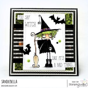 ODDBALL WITCH RUBBER STAMP