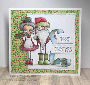 ODDBALL SANTA AND THE MISSUS RUBBER STAMP