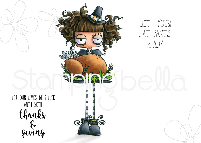 THANKSGIVING ODDBALL RUBBER STAMP