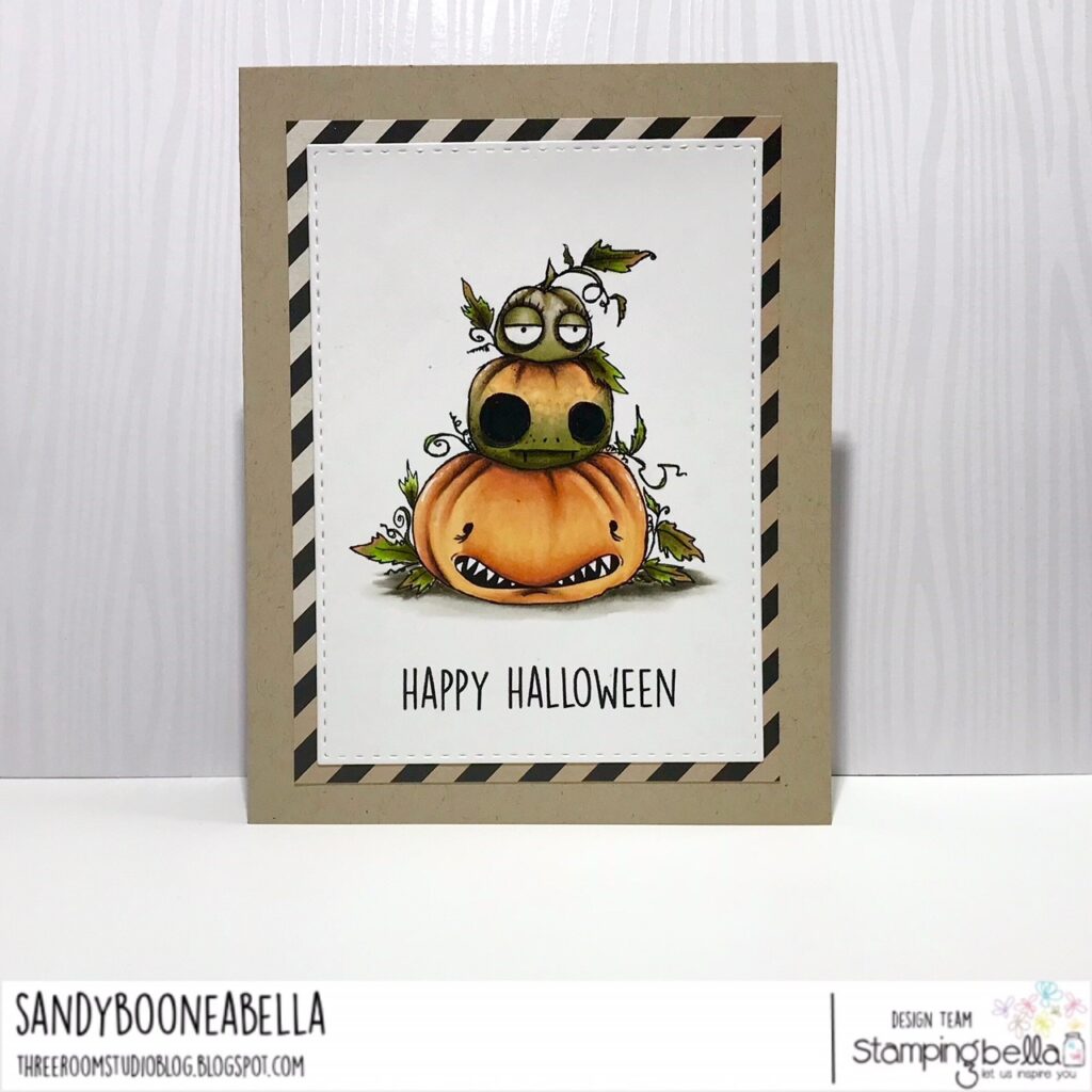 ODDBALL PUMPKIN PILE RUBBER STAMP