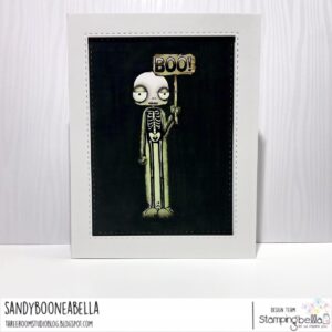 ODDBALL SKELETON RUBBER STAMP