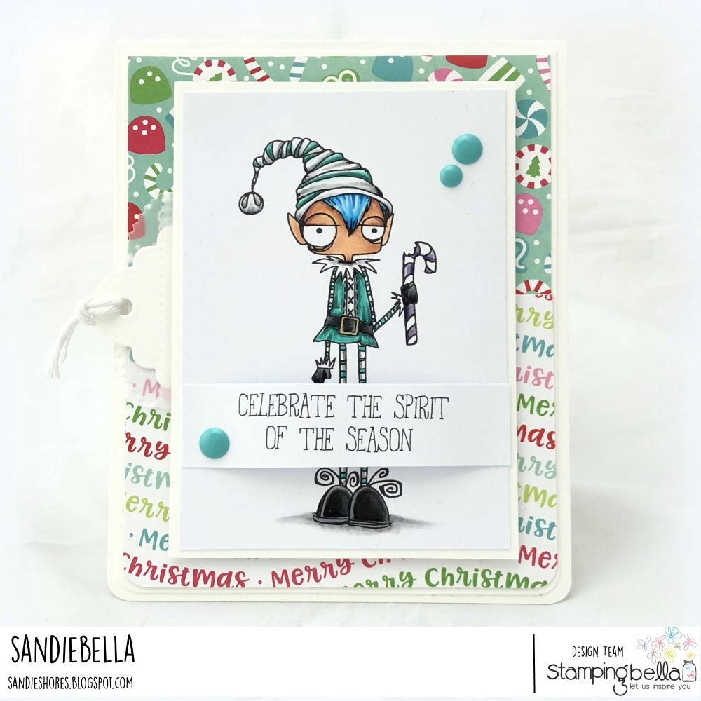 ODDBALL BOY ELF RUBBER STAMP