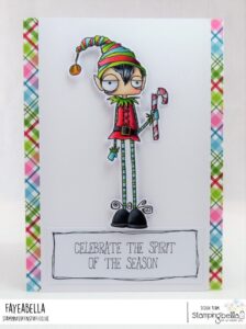 ODDBALL BOY ELF RUBBER STAMP