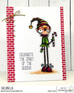 ODDBALL BOY ELF RUBBER STAMP