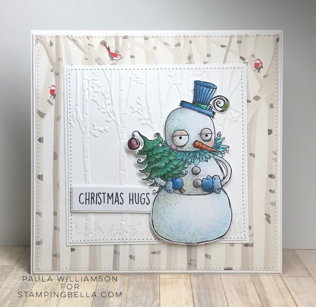 ODDBALL SNOWMAN RUBBER STAMP