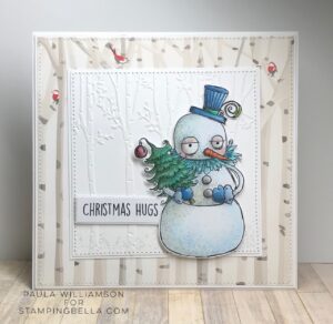 ODDBALL SNOWMAN RUBBER STAMP