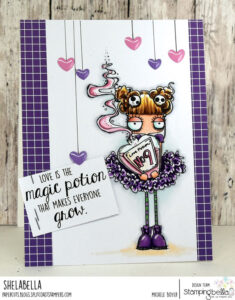 LOVE POTION ODDBALL rubber stamp