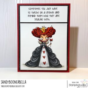 ODDBALL QUEEN OF HEARTS RUBBER STAMP (ALICE IN WONDERLAND COLLECTION)