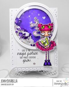 LOVE POTION ODDBALL rubber stamp