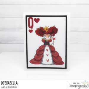 ODDBALL QUEEN OF HEARTS RUBBER STAMP (ALICE IN WONDERLAND COLLECTION)