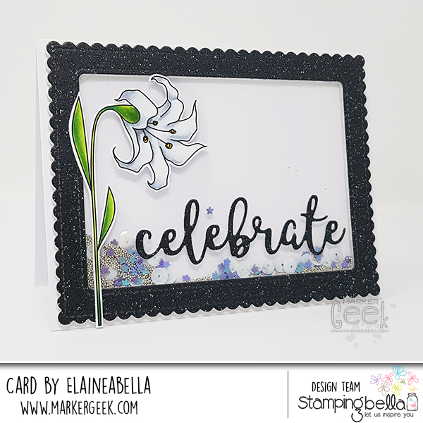 Stamping Bella Wonderful Wednesday: Floral Shaker Cards & Colouring Videos