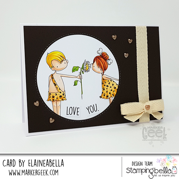 Stamping Bella: Cave Couple Card & Copic Colouring Video