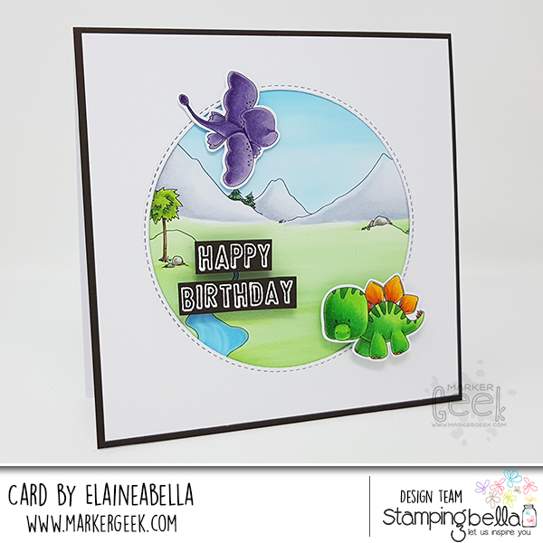 Stamping Bella: Wonderful Wednesday: Dinos & Cave Kids Cards & Colouring Videos