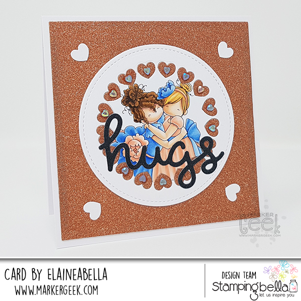 Stamping Bella Tiny Townie Huggy Friends Card & Copic Colouring Video