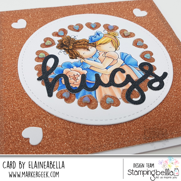 Stamping Bella Tiny Townie Huggy Friends Card & Copic Colouring Video