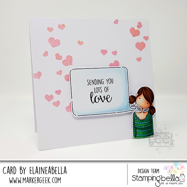 Stamping Bella Tiny Townie Anabelle Sends Love with Copic Colouring Video