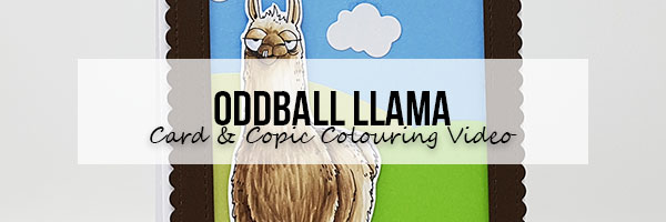 Marker Geek Monday: Stamping Bella Oddball Llama Card & Copic Colouring Video