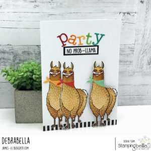 ODDBALL LLAMA RUBBER STAMP