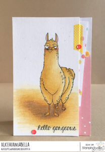 ODDBALL LLAMA RUBBER STAMP