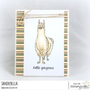 ODDBALL LLAMA RUBBER STAMP