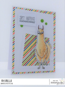 ODDBALL LLAMA RUBBER STAMP