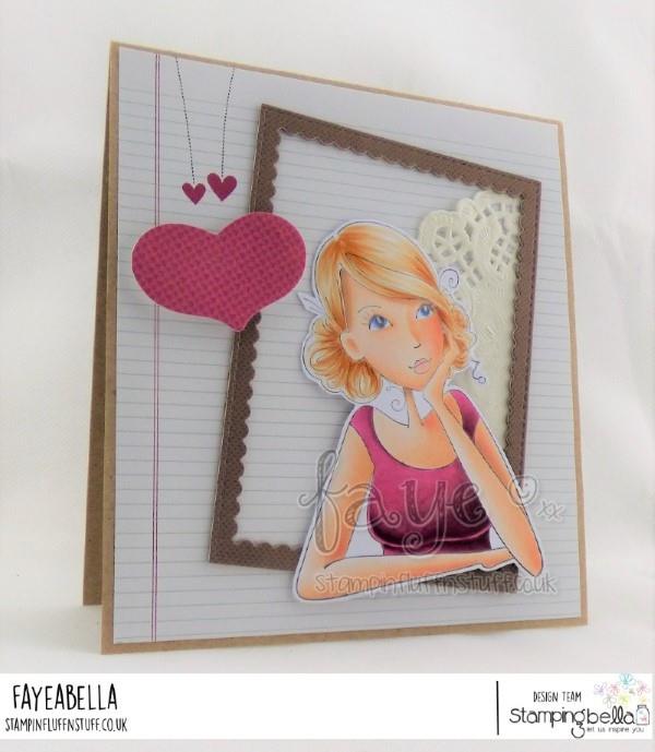 www.stampingbella.com:  rubber stamp used:  THINKINGOFYOUABELLA.  Card by FAYE WYNN JONES