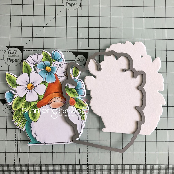 Stamping Bella: Thursday with Sandiebella - Create an On the Edge Card feat. Flowery Gnome