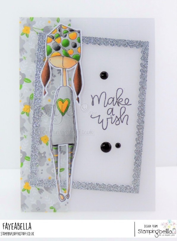 www.stampingbella.com: rubber stamp used: UNTIL OLIVE . Card by FAYE WYNN JONES