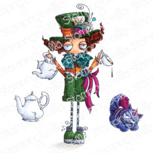 ODDBALL MAD HATTER RUBBER STAMP (ALICE IN WONDERLAND COLLECTION)