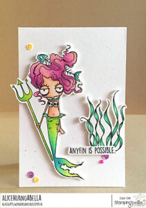 ODDBALL MERMAID SET (includes 3 rubber stamps)