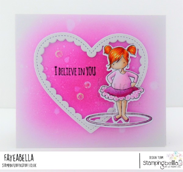 www.stampingbella.com: rubber stamp used TINY TOWNIE HULA HOOPERS. Card by FAYE WYNN JONES