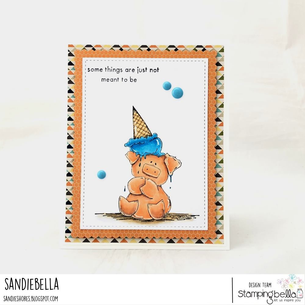 www.stampingbella.com: rubber stamp used Peaches . Card by Sandie Dunne